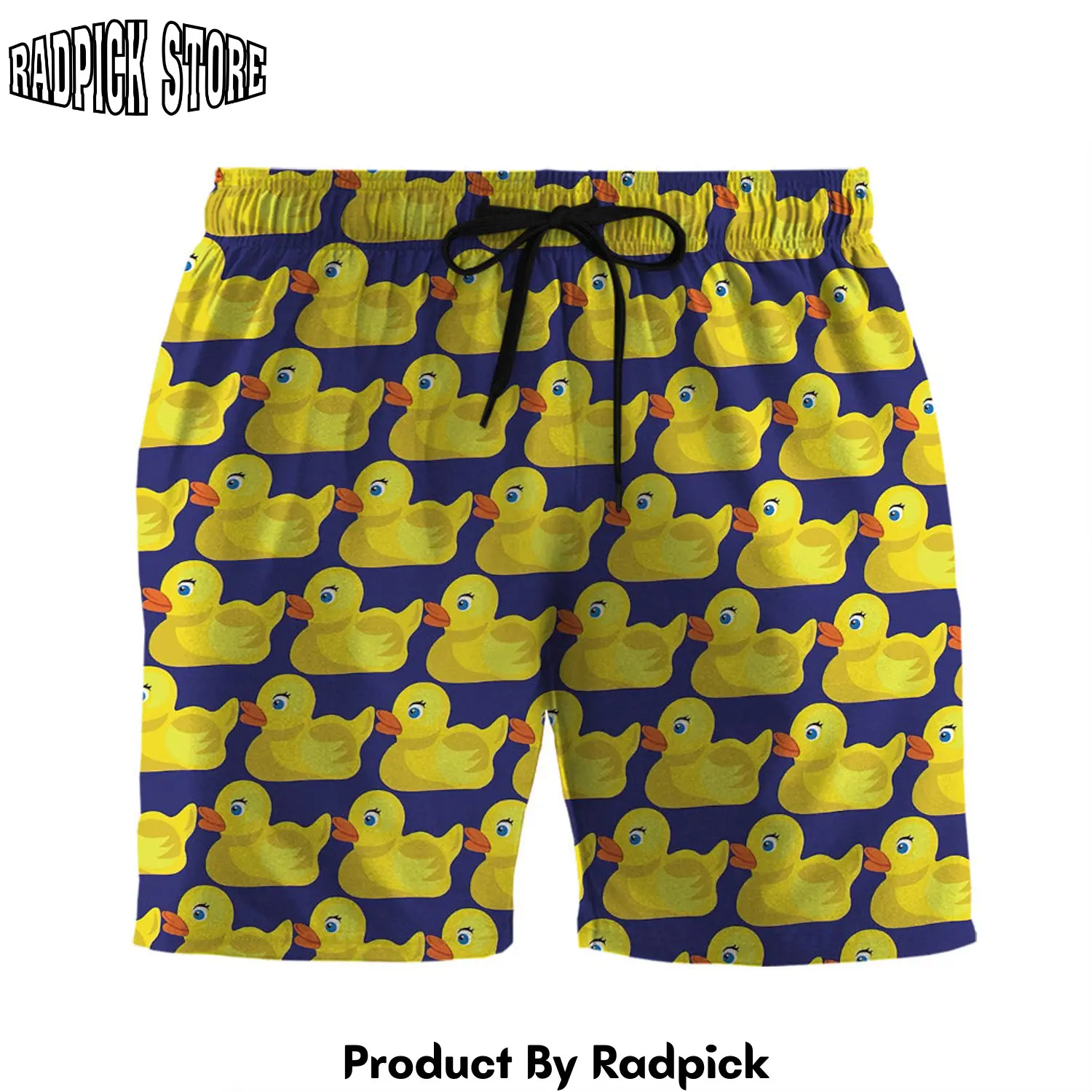Radpick 3d ducky tie pattern custom men shorts rp631550